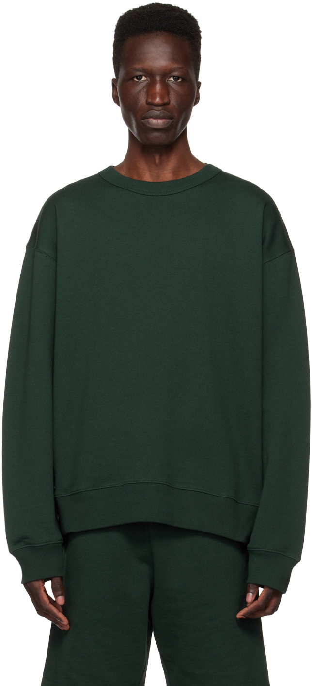 Dries Van Noten Green Crewneck Sweatshirt Dries Van Noten