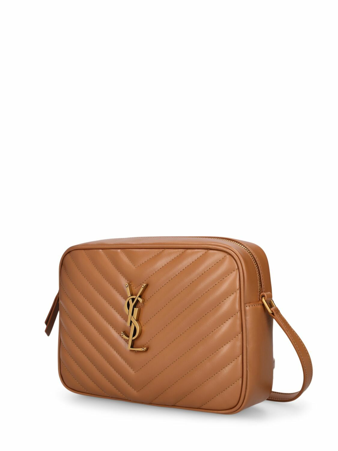 Saint Laurent Women Quilted Leather Lou Camera Bag