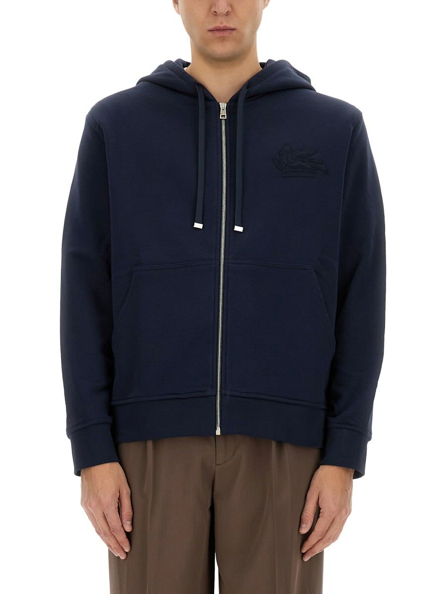 スウェット・トレーナー ETRO COTTON HOODIE WITH LOGO ETRO - Logo Cotton Hoodie Etro