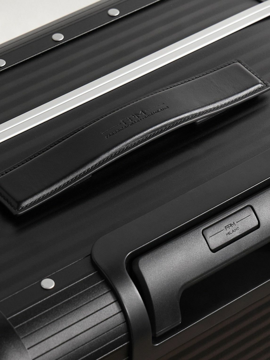 FPM Milano - Bank Spinner 68cm Leather-Trimmed Aluminium Suitcase