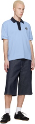 Lacoste Blue 'French Made' Classic Fit Badge Polo