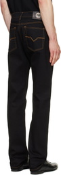 Versace Black Tapered Jeans