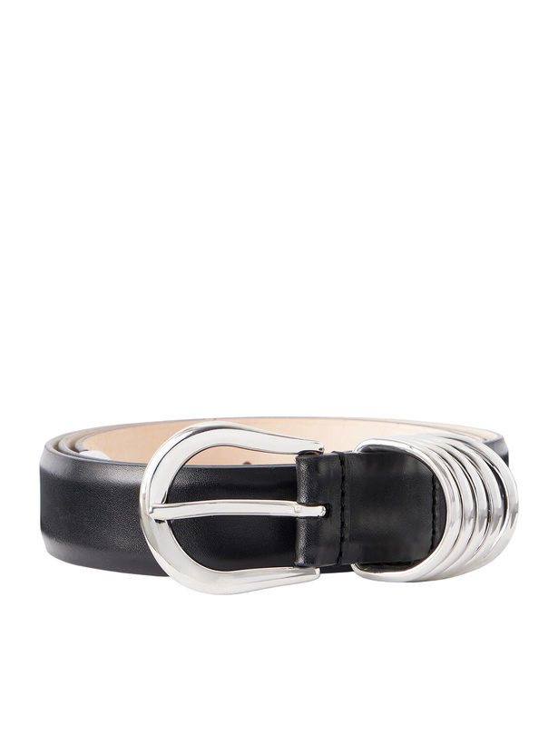 Photo: Déhanche - Hollyhock 3cm Leather Belt - Black