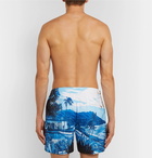 Orlebar Brown - Bulldog Mid-Length Printed Swim Shorts - Men - Blue