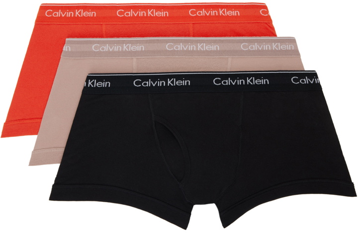 Photo: Calvin Klein Underwear Three-Pack Multicolor Woven Boxers
