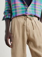Polo Ralph Lauren - Straight-Leg Pleated Linen Trousers - Neutrals
