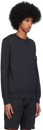 Stone Island Navy Crewneck Sweatshirt