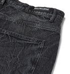 Balenciaga - Acid-Wash Denim Jeans - Black
