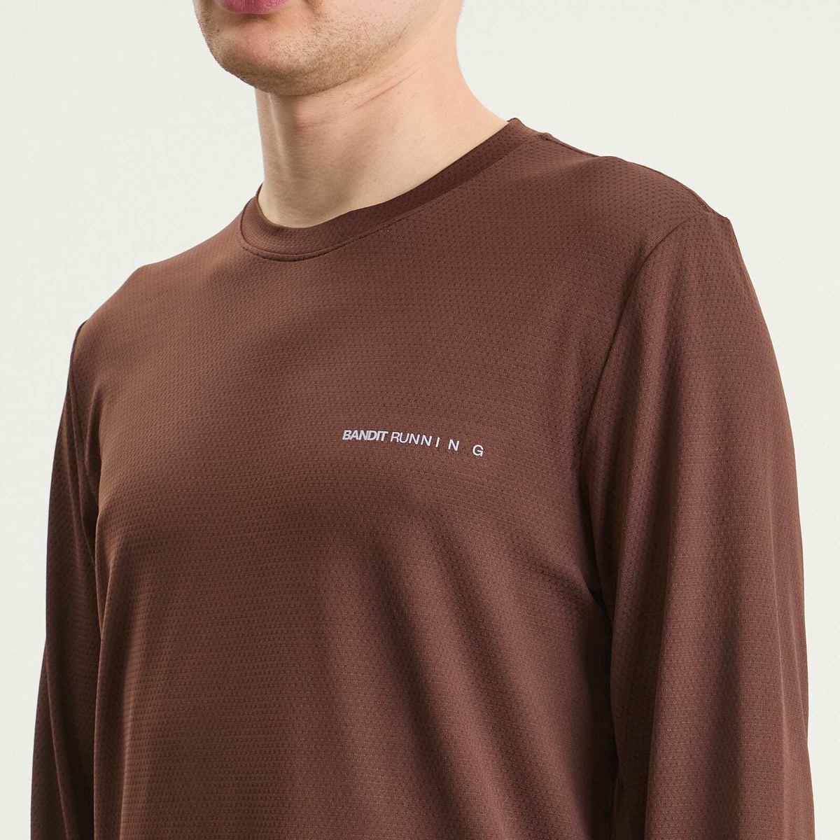 Bandit Men's MiroMesh Men's LS Performance T-Shirt in Cacao