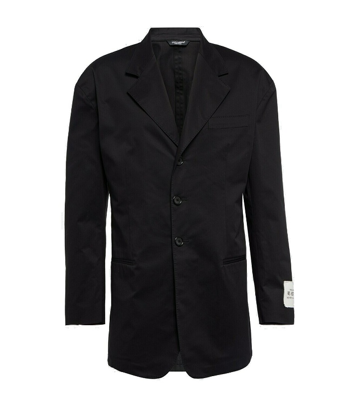 Photo: Dolce&Gabbana - Cotton gabardine suit jacket