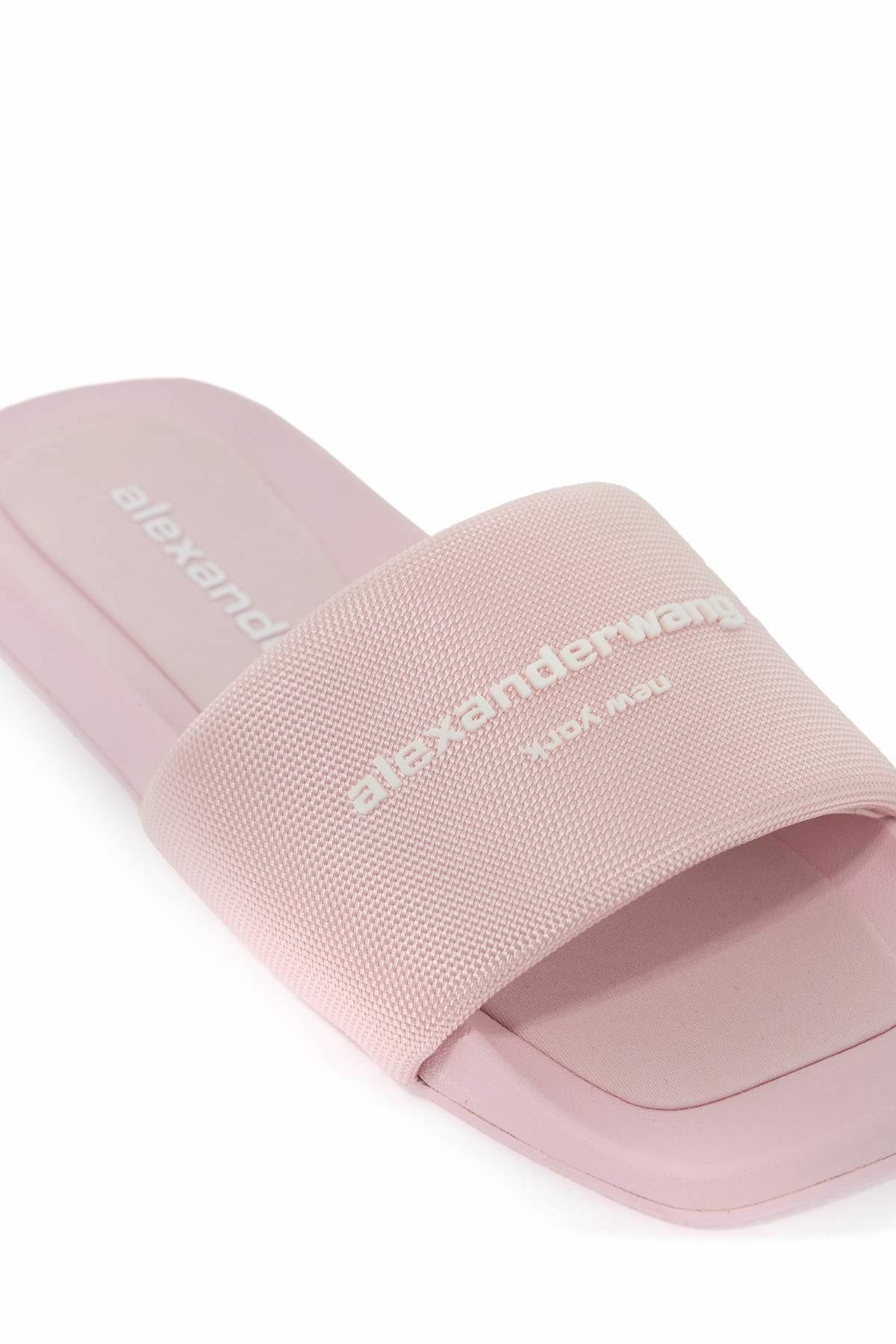 ALEXANDER WANG slides with branded strap Pink