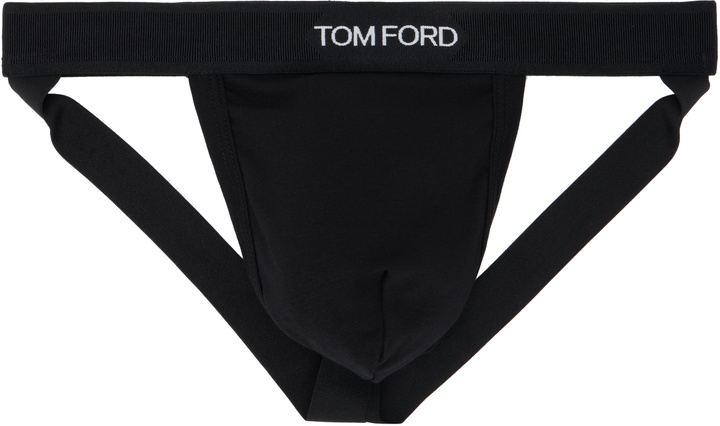 Photo: TOM FORD Black Cotton Jock Strap
