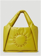 Circle Logo Padded Tote Bag in Yellow