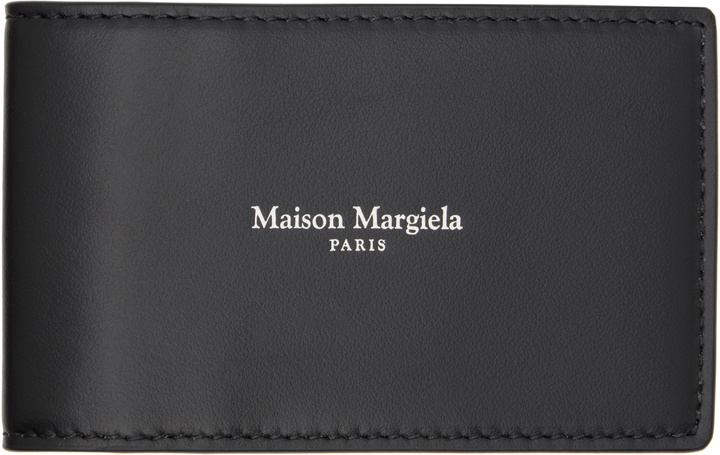 Photo: Maison Margiela Black Bifold Card Holder