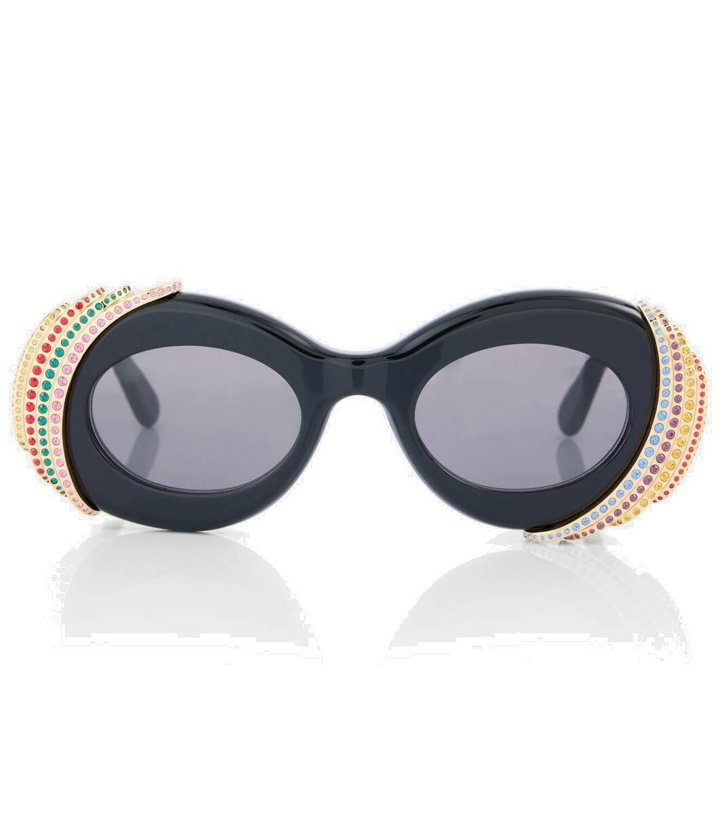 Photo: Loewe Paula's Ibiza embellished round sunglasses
