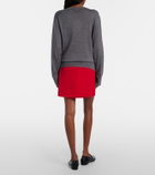 Stouls Lucie 22 suede miniskirt