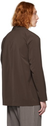 HOMME PLISSÉ ISSEY MIYAKE Brown Button Shirt