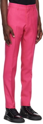 AMI Alexandre Mattiussi Pink Cigarette Trousers