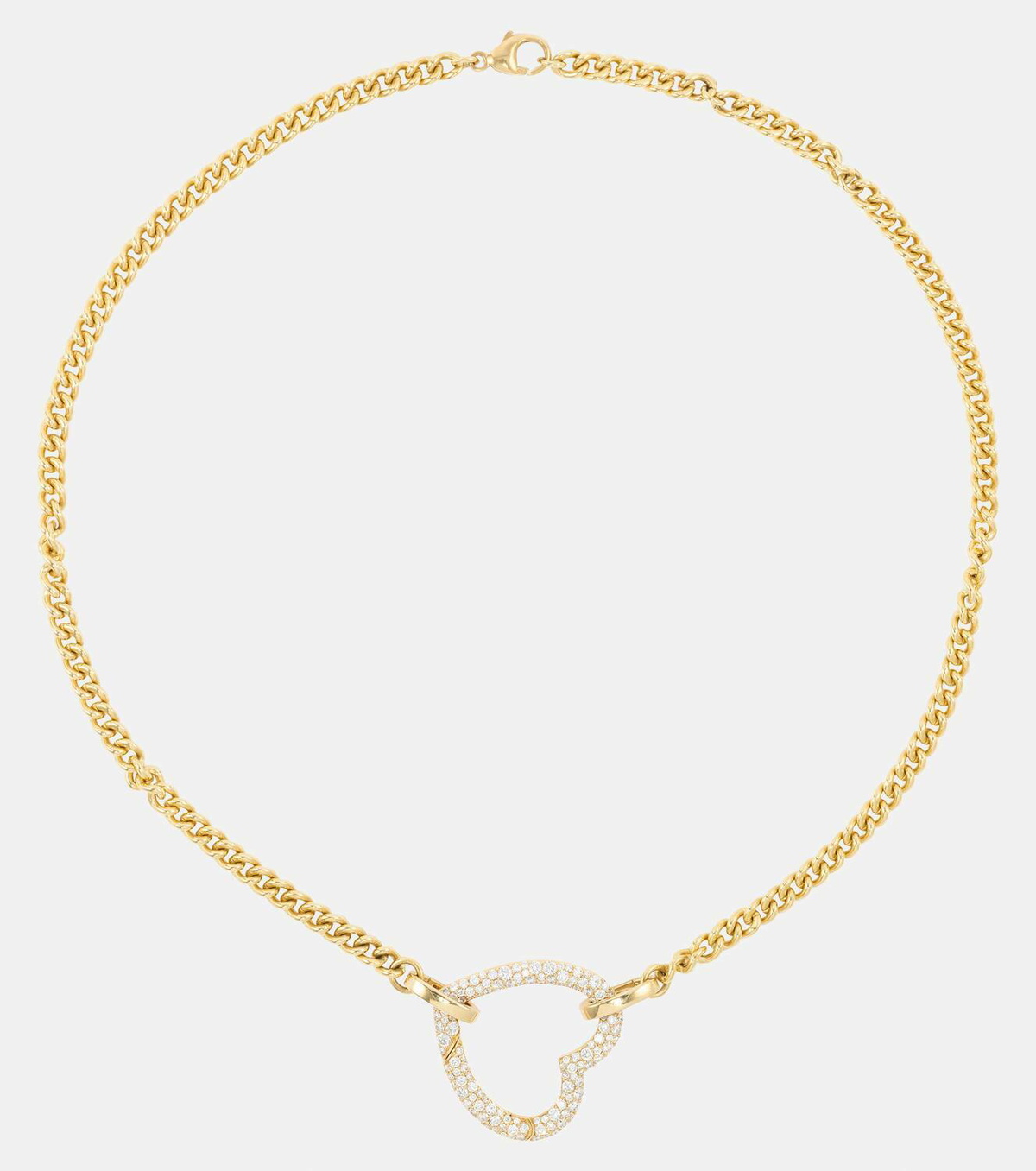 Robinson Pelham Identity 18kt gold necklace and pendant set with diamonds
