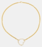 Robinson Pelham Identity 18kt gold necklace and pendant set with diamonds