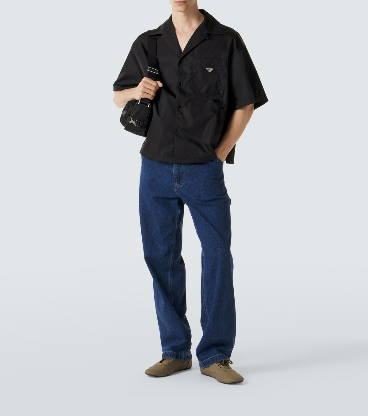 Prada Re-Nylon bowling shirt