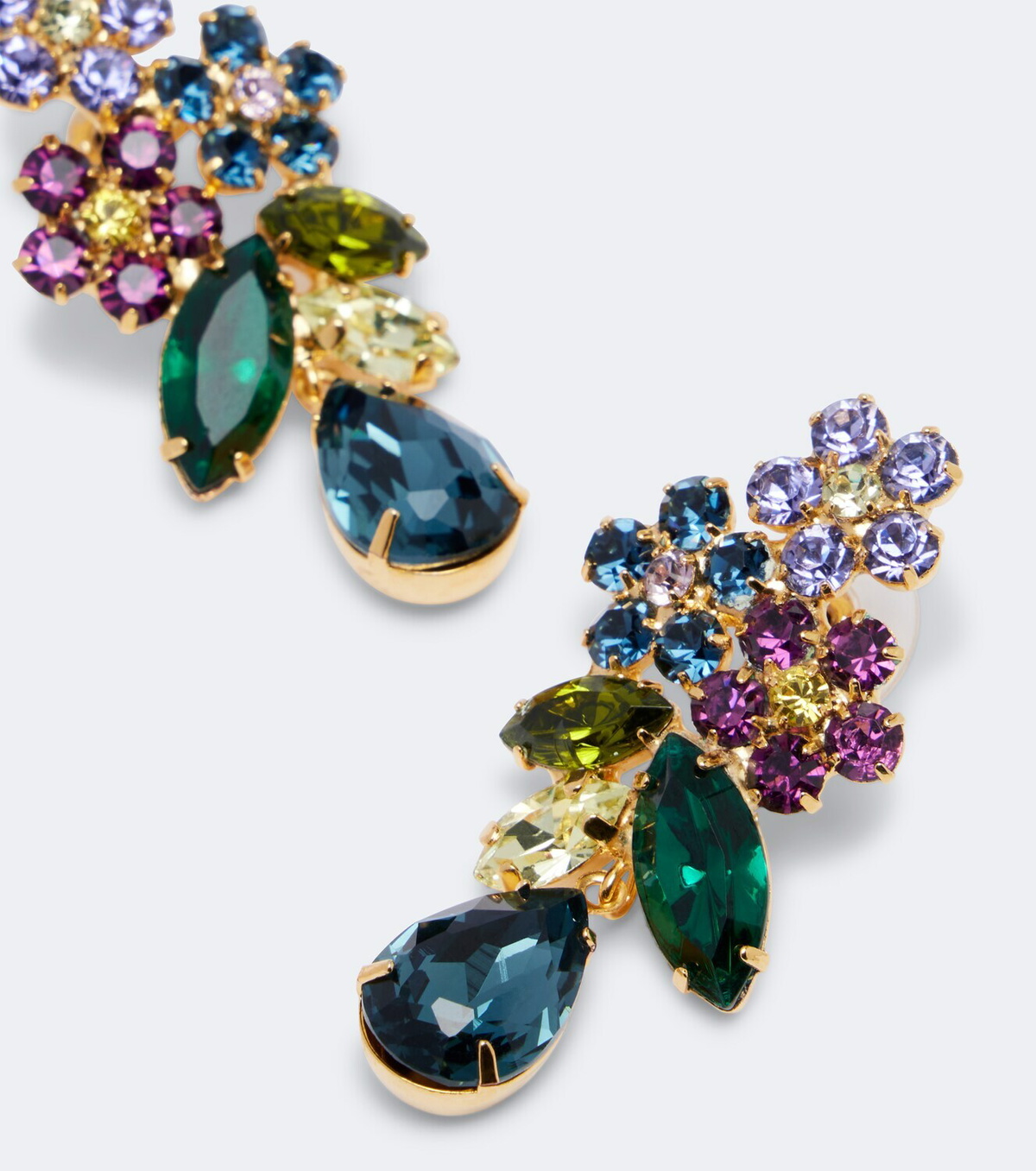 Jennifer Behr Bouquet embellished drop earrings