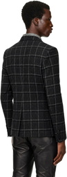 Ernest W. Baker Gray Double Breasted Blazer