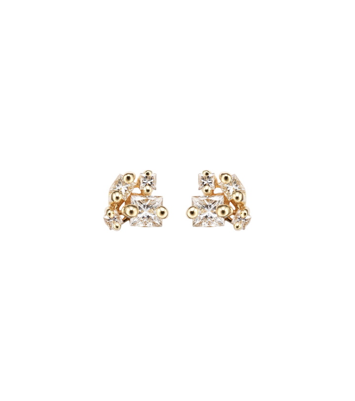 Photo: Suzanne Kalan 18kt gold earrings with diamonds