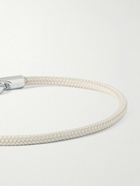 Miansai - Snap Rope and Rhodium-Plated Silver Bracelet - Neutrals