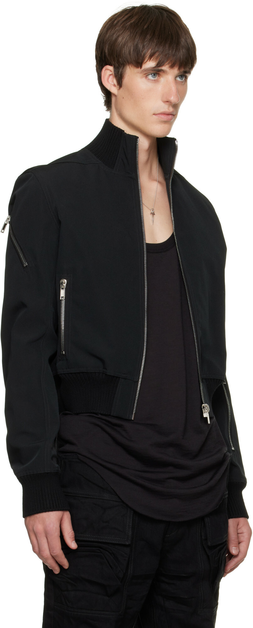 Rick Owens Black Tower Track Jacket
