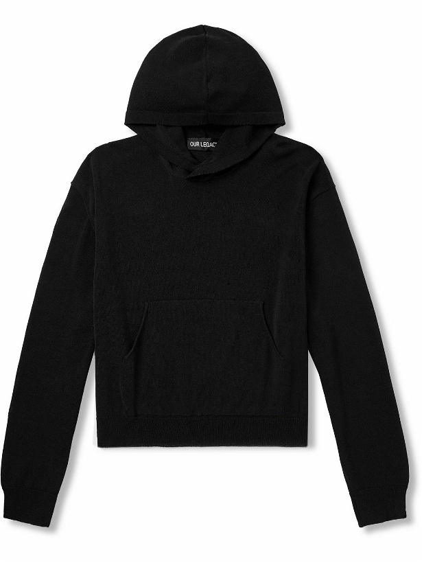 Photo: Our Legacy - Cotton-Blend Hoodie - Black