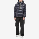 Moncler Men's Maury Logo Popover Hooded Down Jacket in Navy