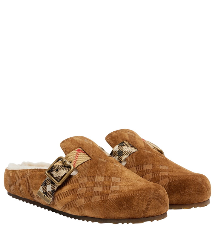 Photo: Burberry Urchin shearling-lined suede clogs