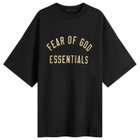 Fear of God ESSENTIALS Men's Jersey Crewneck T-Shirt in Black