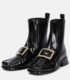 Roger Vivier Preppy Viv' patent leather Chelsea boots