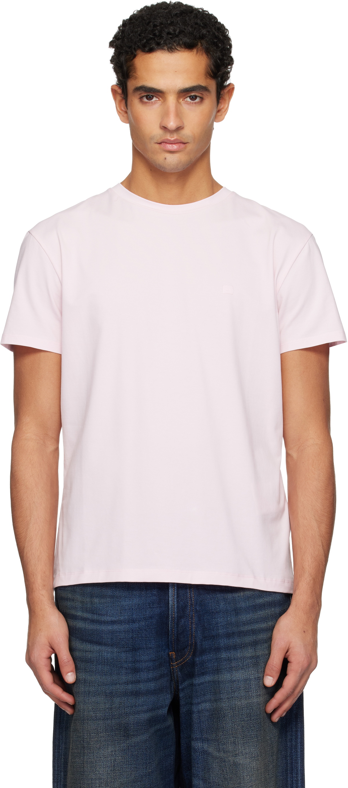 Acne Studios Men's Everest Sports T-Shirt in Ivory White Acne Studios