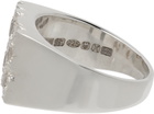 Bleue Burnham Silver 'The Rose Garden' Signet Ring