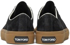 TOM FORD Black Cambridge Low-Top Sneakers