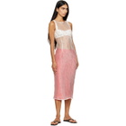 RESCHA SSENSE Exclusive Pink Dharee Transparent Midi Dress