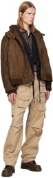 Engineered Garments Brown LL Faux-Suede Bomber Jacket