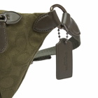 Coach Men's League Belt Bag in Army Green Signature Canvas 