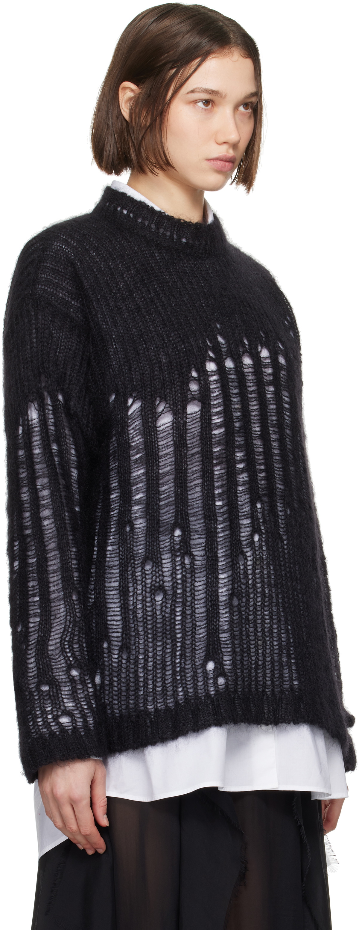ann demeulemeester knit 変形ニット Palmar Drawstring Sweater – Ann Demeulemeester