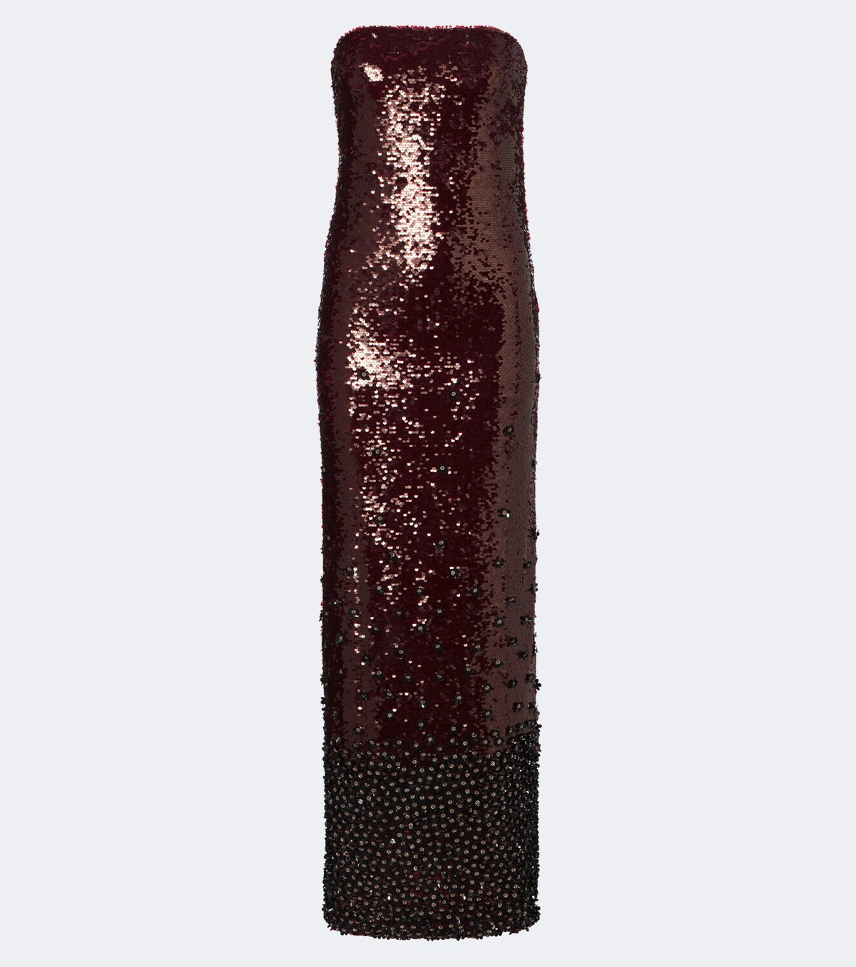 Là Fuori Sequined bustier gown