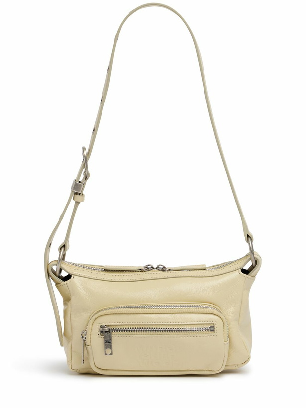 Photo: MARGE SHERWOOD Mini Outpocket Glossy Leather Hobo Bag
