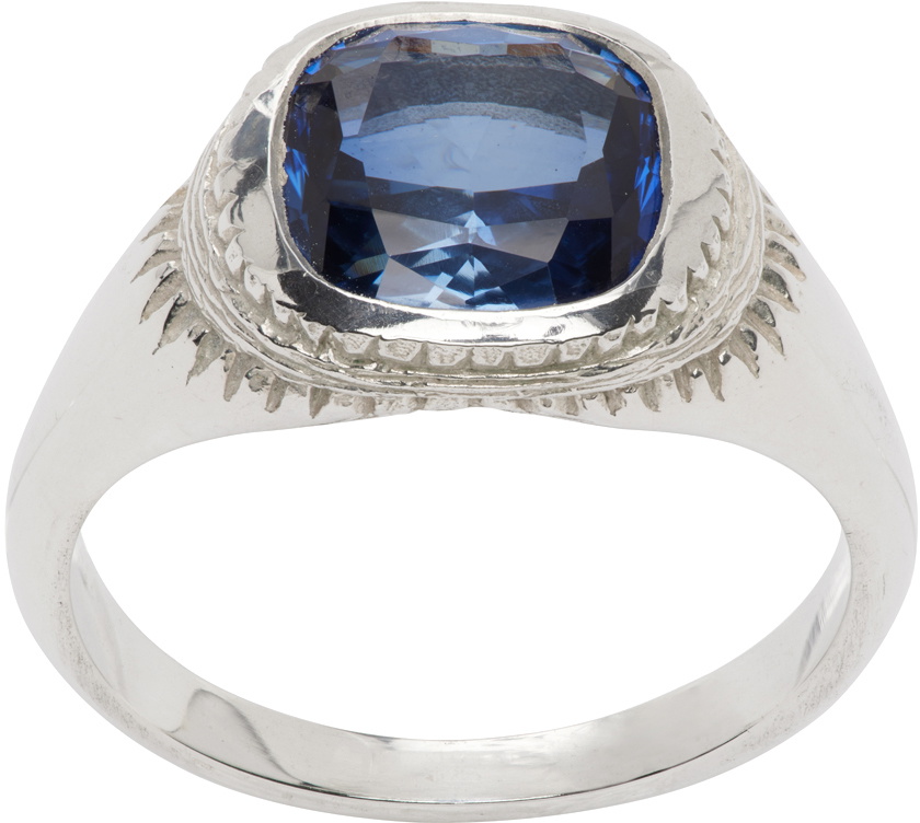 Bleue Burnham SSENSE Exclusive Silver Nature Knows Best Ring