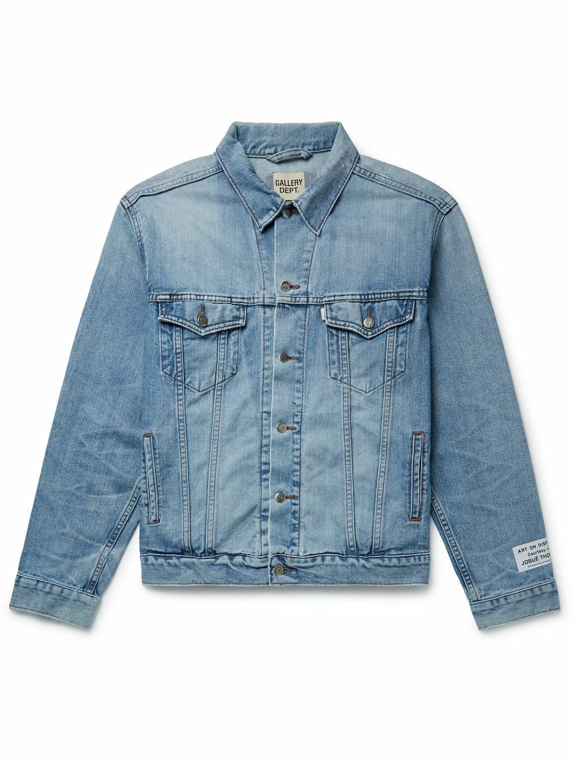 Gallery Dept. - Andy Logo-Embroidered Denim Jacket - Blue Gallery
