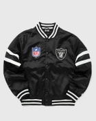 New Era Nfl Satin Bomber Las Vegas Raiders Black Bomber Jackets