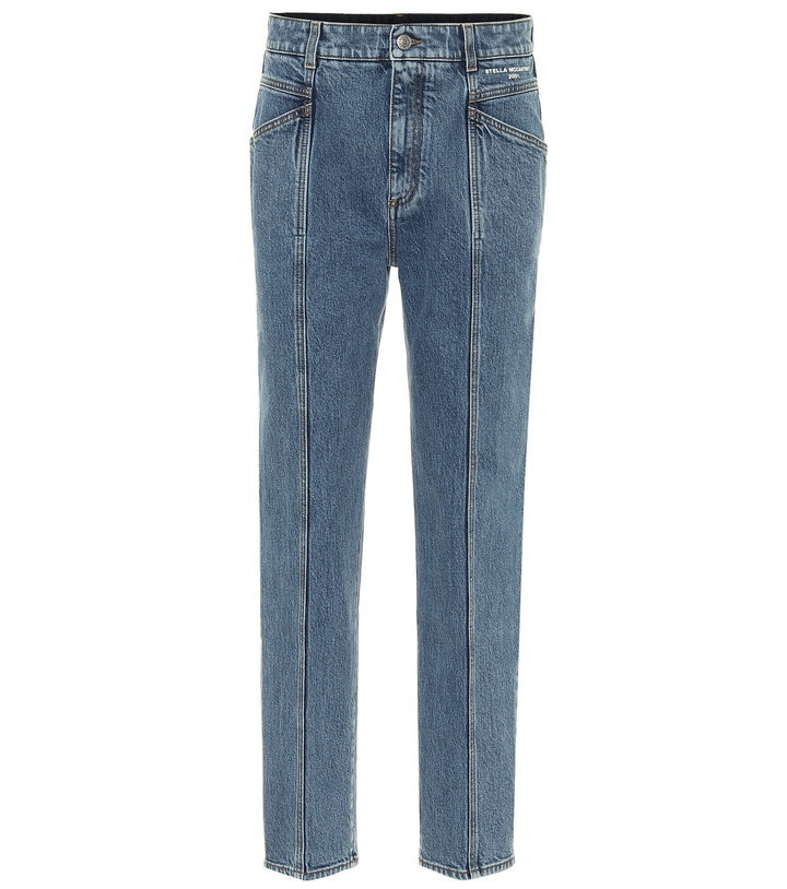 Photo: Stella McCartney - High-rise stretch-denim slim jeans