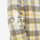 Jil Sander Men's Wool Check Overshirt in Multi
