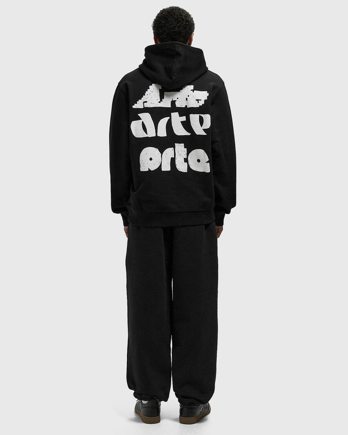 Arte Antwerp Multi Arte Print Hood Black Mens Hoody